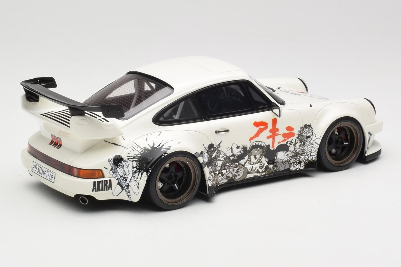 RWB 911 ホワイト ミニカー 1/18 1/18 PORSCHE 911 TURBO RWB AKIRA Model Car -WHITE-
