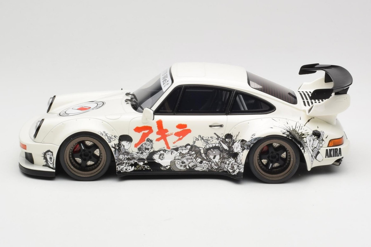 1/18 PORSCHE 911 TURBO RWB AKIRA Model Car -WHITE-
