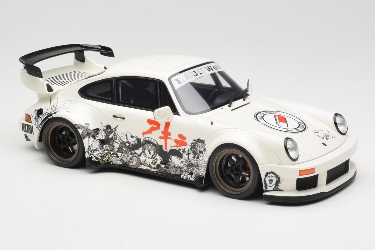 1/18 PORSCHE 911 TURBO RWB AKIRA Model Car -WHITE-