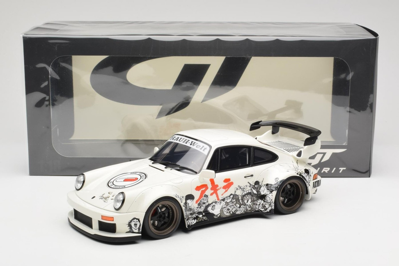 1/18 PORSCHE 911 TURBO RWB AKIRA Model Car -WHITE-