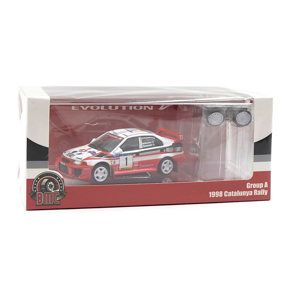 BMC 1/64 Die Cast MITSUBISHI LANCER EVO 1998 Catalunya WRC Model