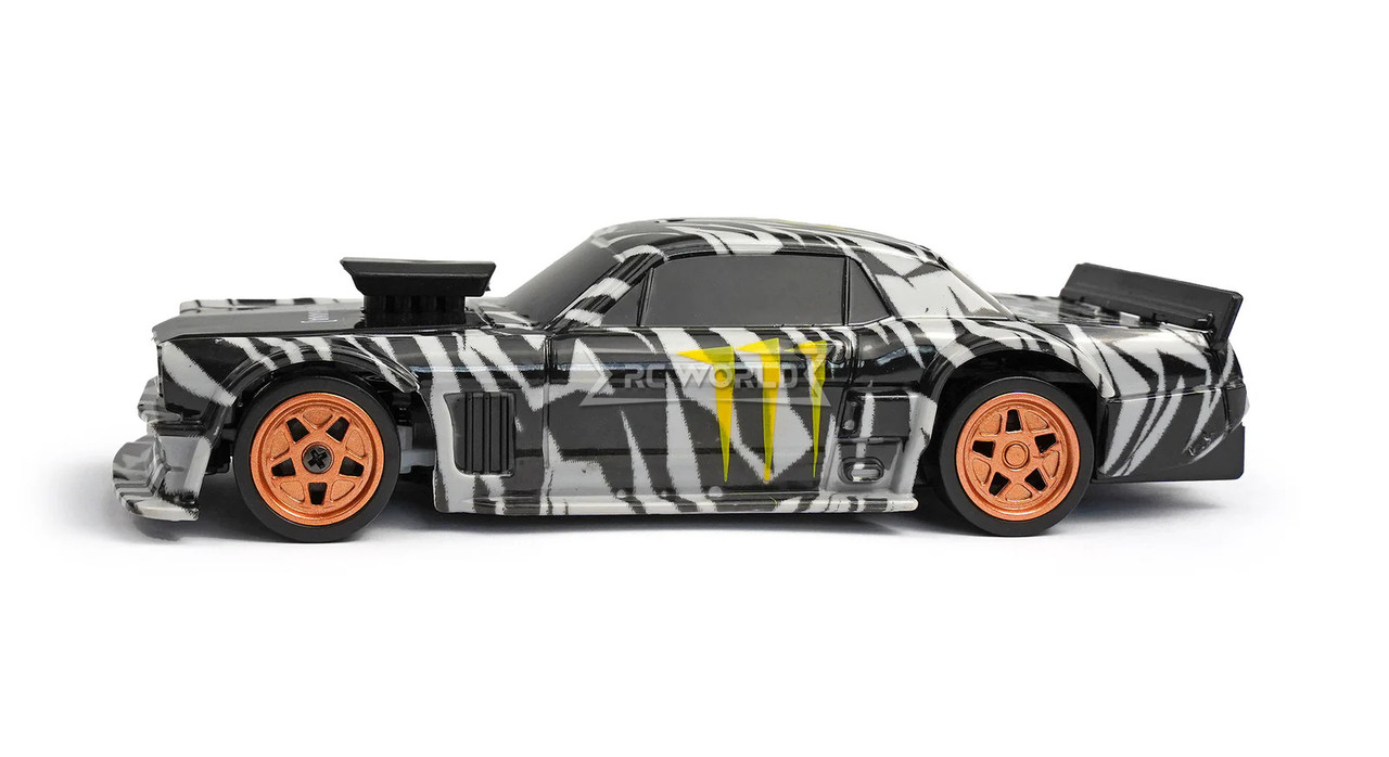 RC Car 1/43 Drift FORD MUSTANG Gymkhana Ken Block AWD W/ GYRO +