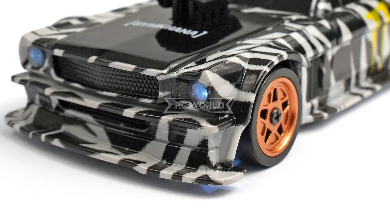 RC Car 1/43 Drift FORD MUSTANG Gymkhana Ken Block AWD W/ GYRO +