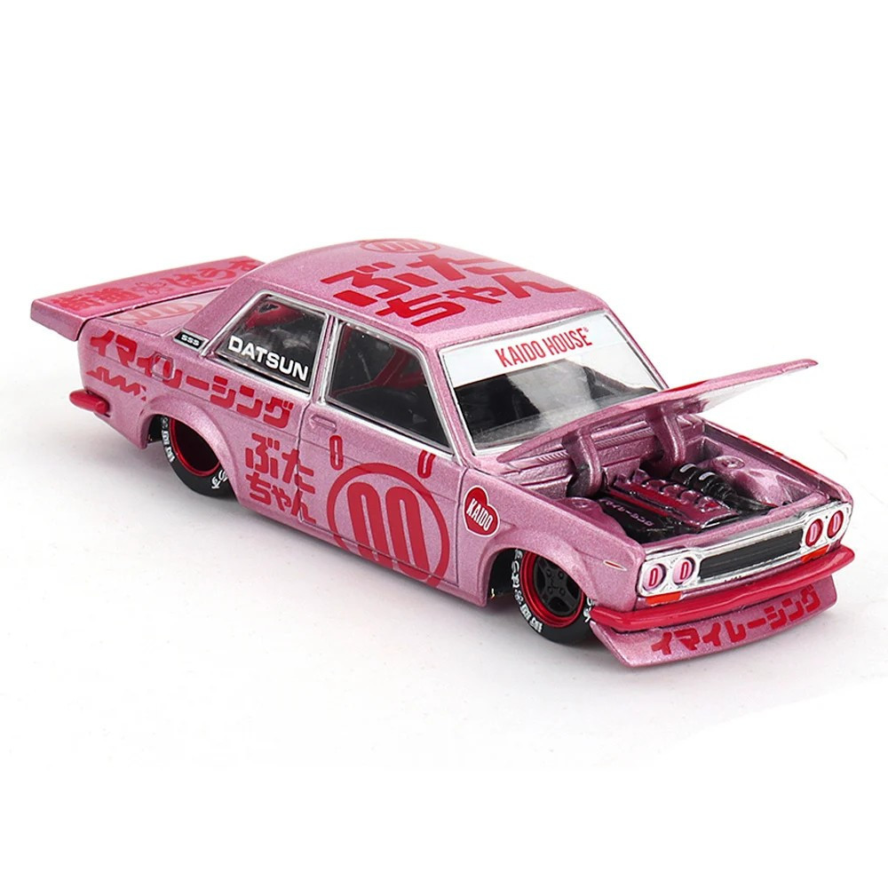 Mini GT KAIDO 1/64 DATSUN 510 PRO STREET *PINK* Die Cast Model
