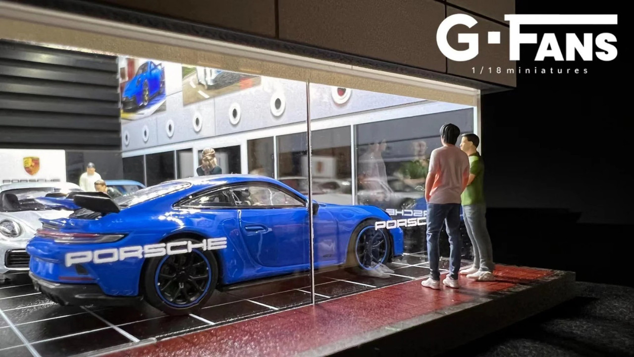 G Fans 1/64 Diorama PORSCHE DEALERSHIP W/ LED #710031