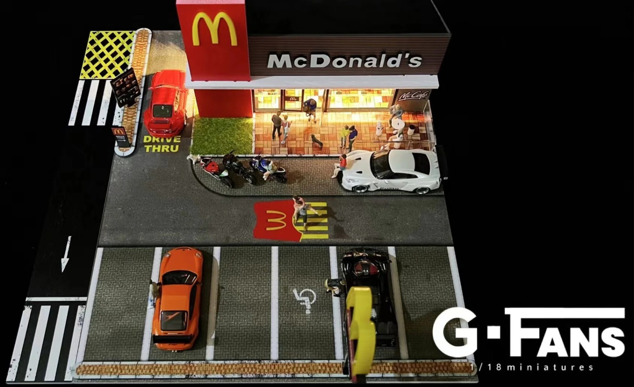G Fans 1/64 Diorama MCDONALDS BUILDING LOT #710033