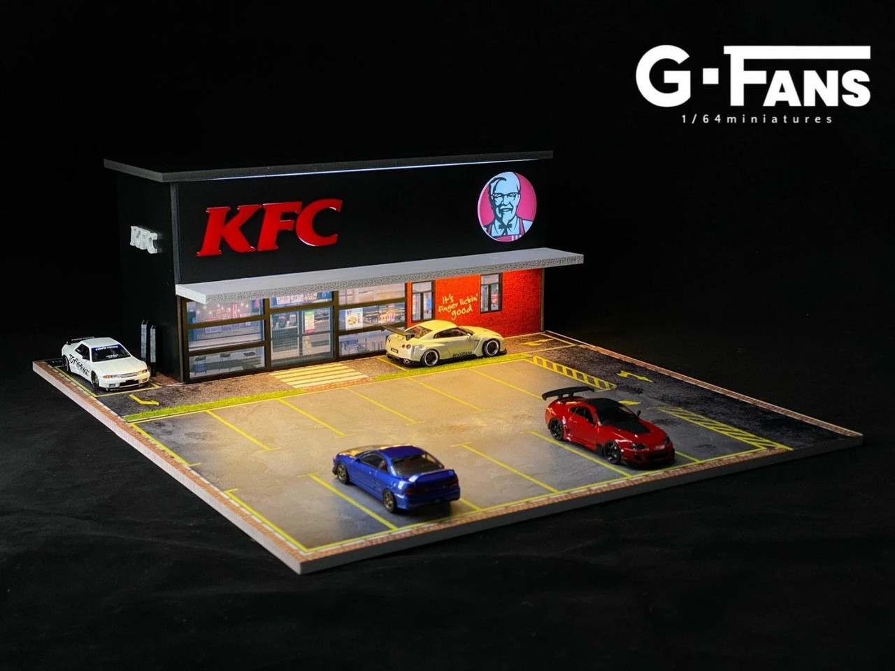 G Fans 1/64 Diorama KFC FAST FOOD DRIVE Thru #710014