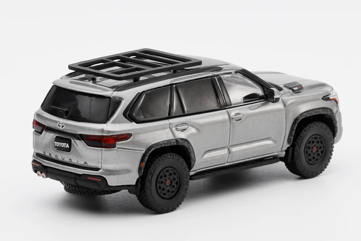GCD 1/64 TOYOTA SEQUOIA TRD PRO LHD Die Cast Truck -SILVER-