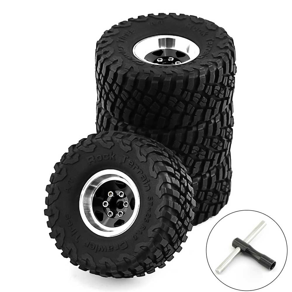 RC 1/18 Scale TRUCK WHEELS Metal Beadlock 57mm For Traxxas TRX4M