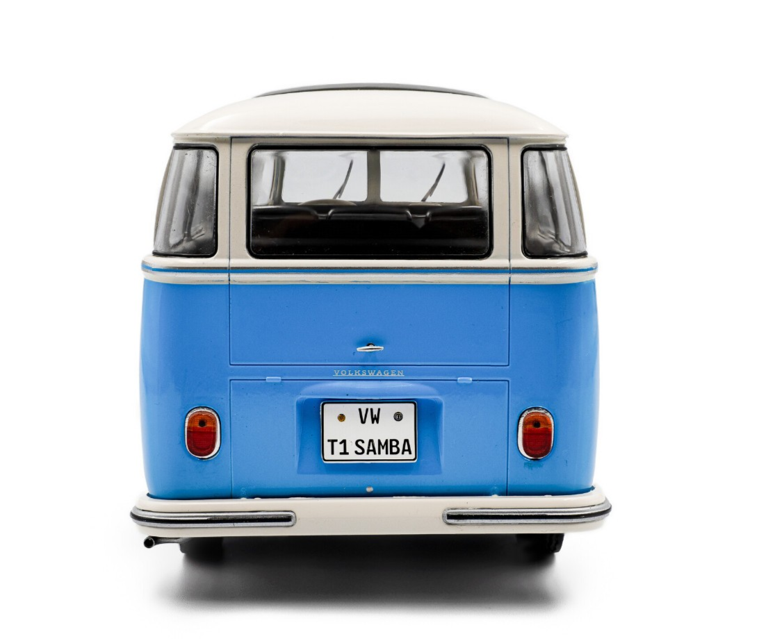 1/18 VW BUS VOLKSWAGEN T1 SAMBA 1962 Model Car -BLUE-