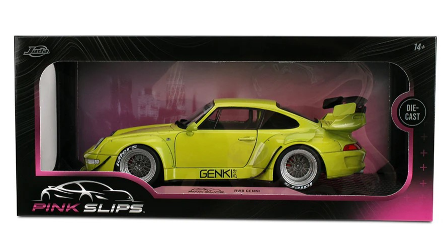 1/18 PORSCHE 911 RWB Pink Slip RAUH-Welt BEGRIFF Genki Model Car