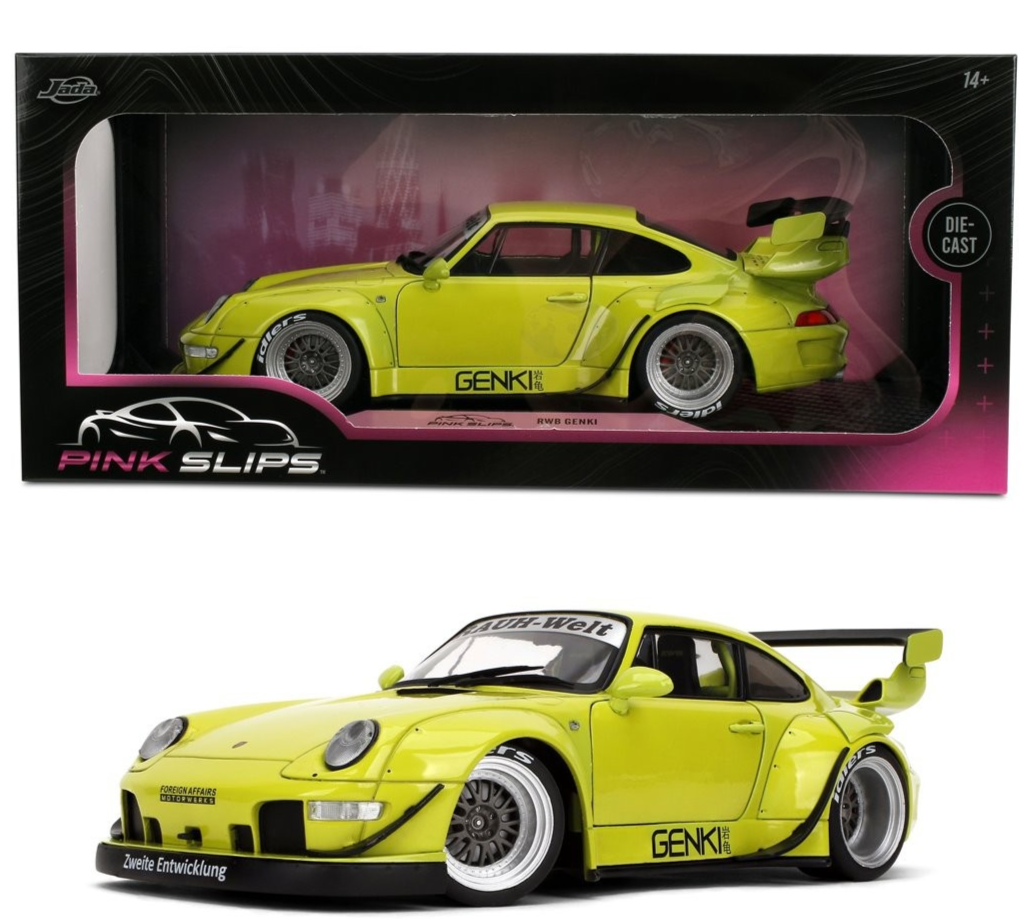 1/18 PORSCHE 911 RWB Pink Slip RAUH-Welt BEGRIFF Genki Model Car