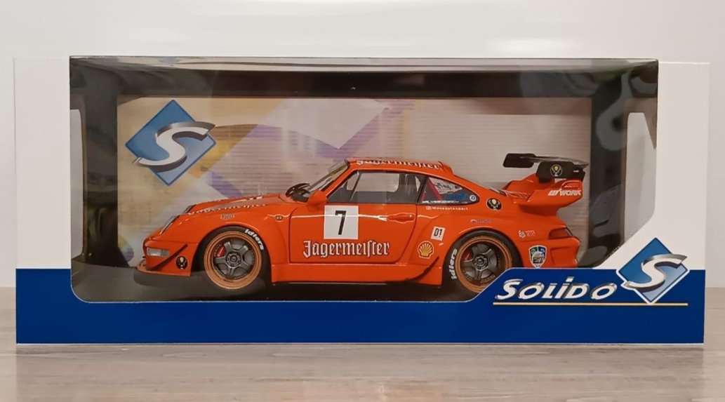 1/18 PORSCHE 911 RWB RAUH-Welt BEGRIFF Jagermeister #7 Model Car