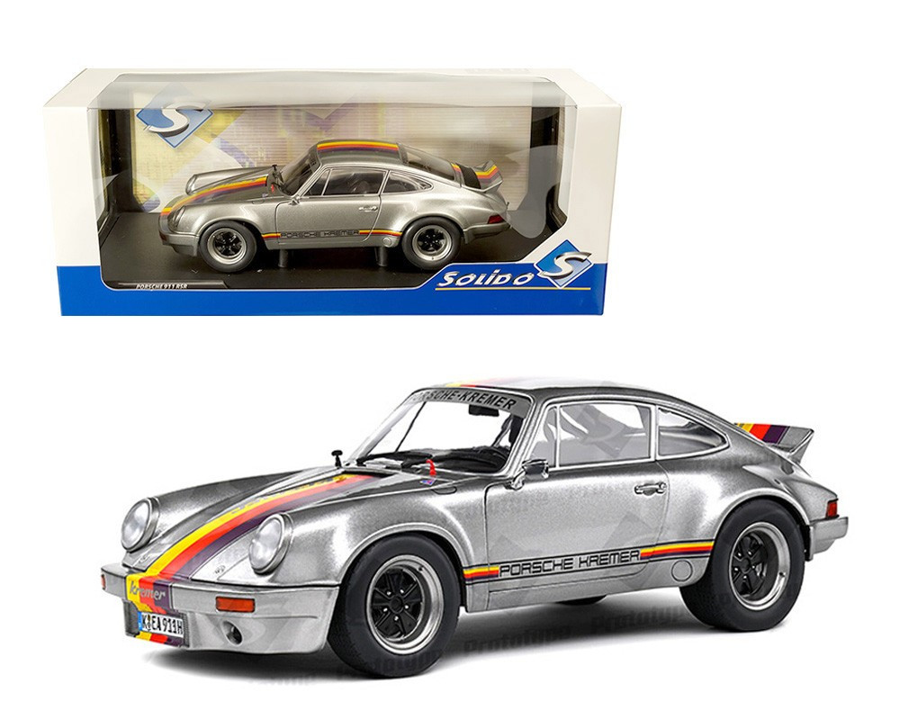 702-064 ソリド 1/18 ポルシェ 911 RSR #7 1973 Solido 1/18 PORSCHE 911 RSR 1973 Kremer Design Model Car -SILVER-