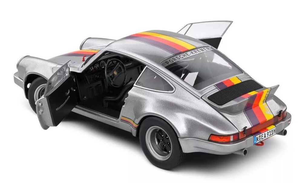 ミニカー ソリド 1/18 ポルシェ 911 カレラ RSR 1973 ホワイト/ブルー