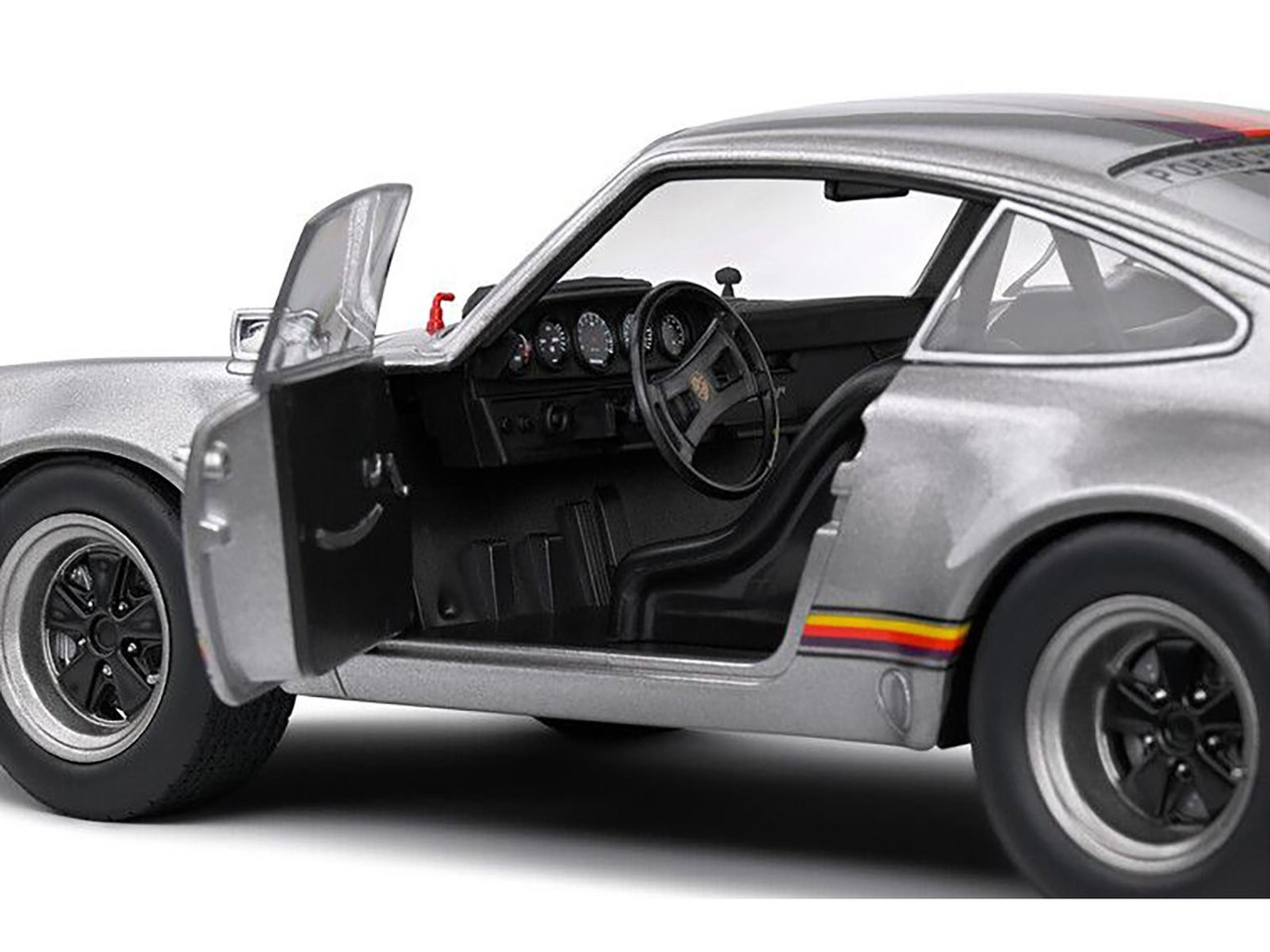 Solido 1/18 PORSCHE 911 RSR 1973 Kremer Design Model Car -SILVER-