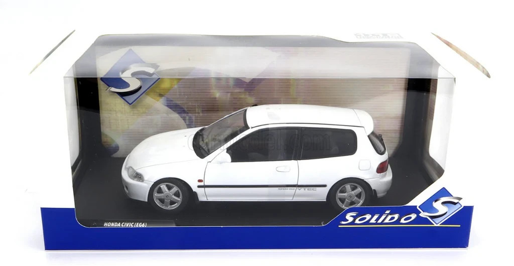 1/18 HONDA CIVIC 1991 Hatchback EG6 Die-Cast Model Car -WHITE-