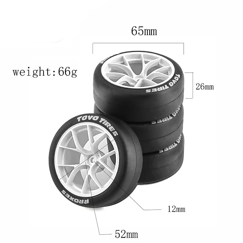 RC 1/10 DRIFT Wheels MULTI SPOKE 5MM Offset TRACTION DRIFT -BLACK