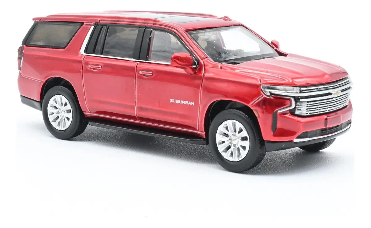 1/64 CHEVY SUBURBAN SUV Die Cast Truck -SILVER-