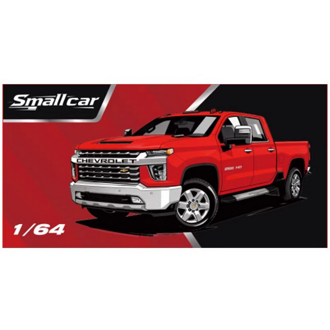 SMC 1/64 CHEVY SILVERADO PICK UP TRUCK Die Cast -SILVER-