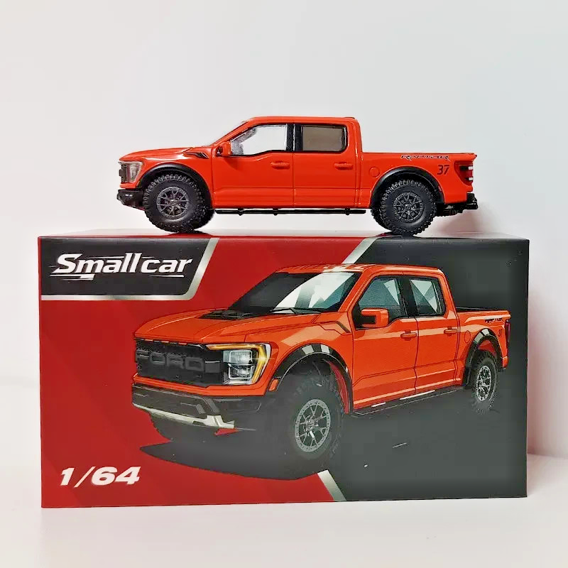 SMC 1/64 FORD F150 RAPTOR PICK UP TRUCK Die Cast -ORANGE-