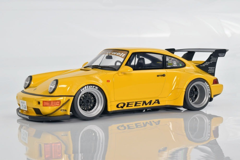 1/18 PORSCHE 911 TURBO RWB Qeema 2024 Model Car -YELLOW- GT492