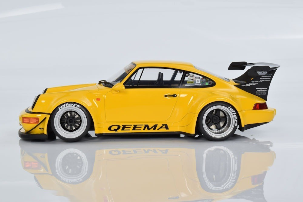 1/18 PORSCHE 911 TURBO RWB Qeema 2024 Model Car -YELLOW- GT492