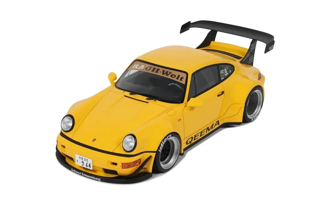 1/18 PORSCHE 911 TURBO RWB Qeema 2024 Model Car -YELLOW- GT492