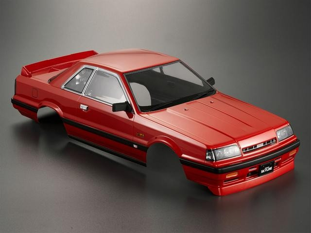 RC 1/10 RC Body Shell NISSAN SKYLINE R31 w/ Light Buckets-RED- #48677