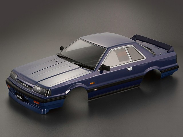 RC 1/10 RC Body Shell NISSAN SKYLINE R31 w/ Light Buckets-BLUE- #48678