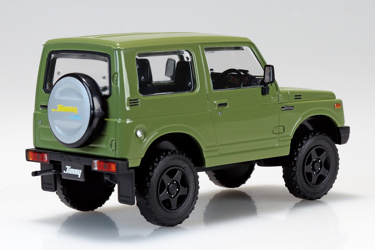 スズキ ジムニー ja11v Aoshima 1/32 SUZUKI JIMNY JA11 W/ Custom Wheels Snap Model Kit