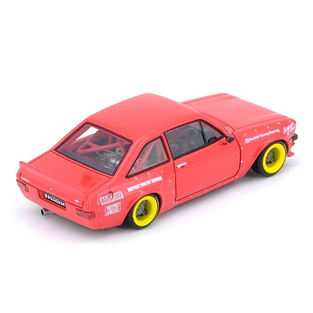 Inno 1/64 FORD ESCORT MK2 PANDEM EMOTION RETRO HAVOC Model Car -RED-