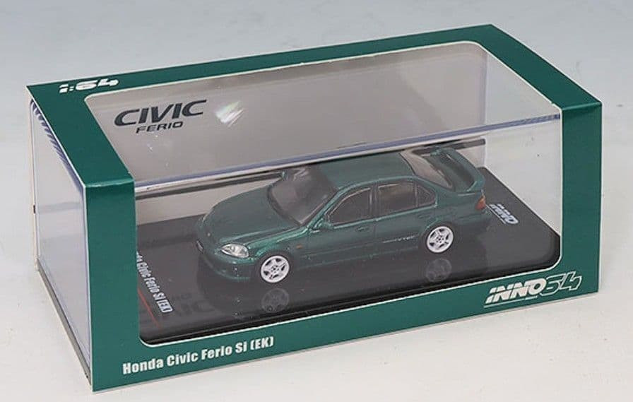 Inno 1/64 HONDA CIVIC FERIO SI EKS Model Car -GREEN-
