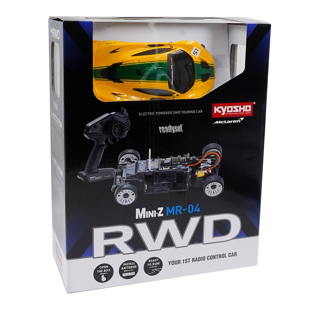 Kyosho RC Mini Z MCLAREN P1 GTR RWD -RTR- *YELLOW* #32375YG