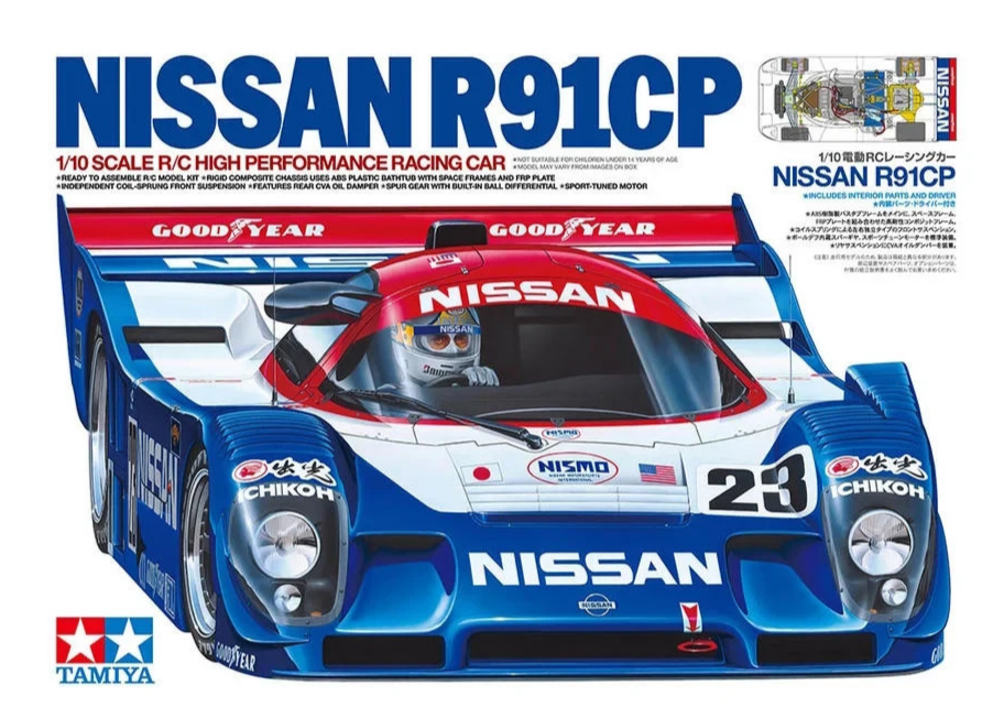 Tamiya 1/10 RC NISSAN R31CP GROUP C RWD Kit #47531
