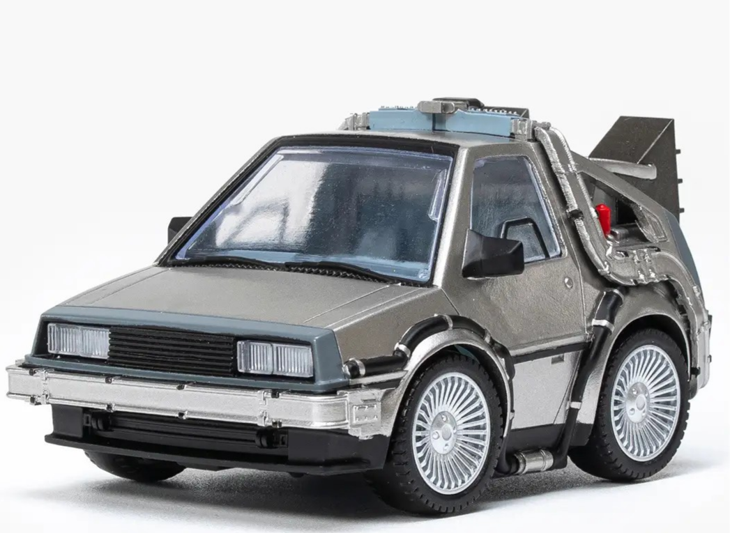 Tomy Q Village BACK TO THE FUTURE DeLorean Time Machine + Doc VAN