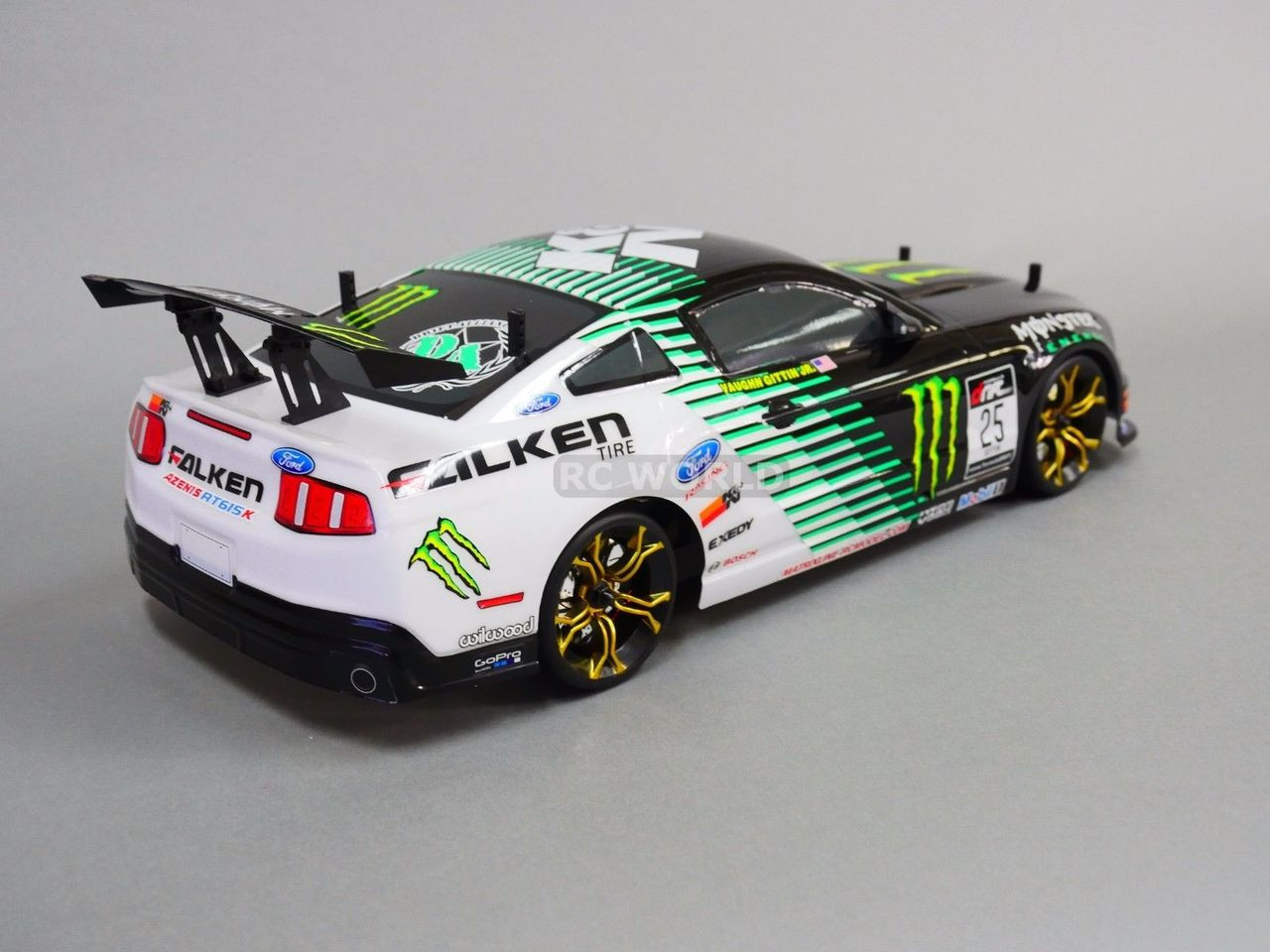 Custom RC 1/10 Drift FORD MUSTANG Monster Energy AWD Belt