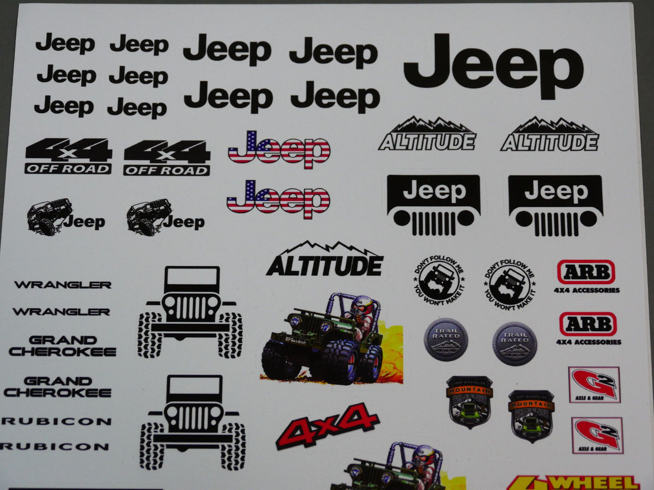 rc truck stickers