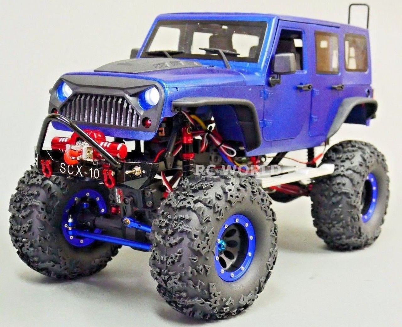 RC Truck Body Shell 1/10 JEEP WRANGLER RUBICON Hard Body V2 +