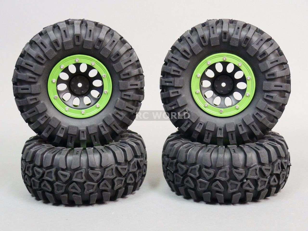 For Traxxas TRX-4 Rock CRAWLER Beadlock Wheels & TIres 130mm -Set