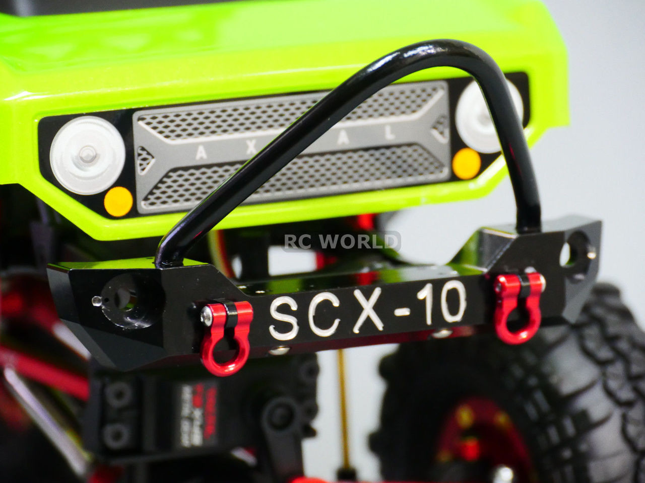 Axial SCX10 RC Truck Front BULL NOSE Metal BUMPER w/ Metal Handles