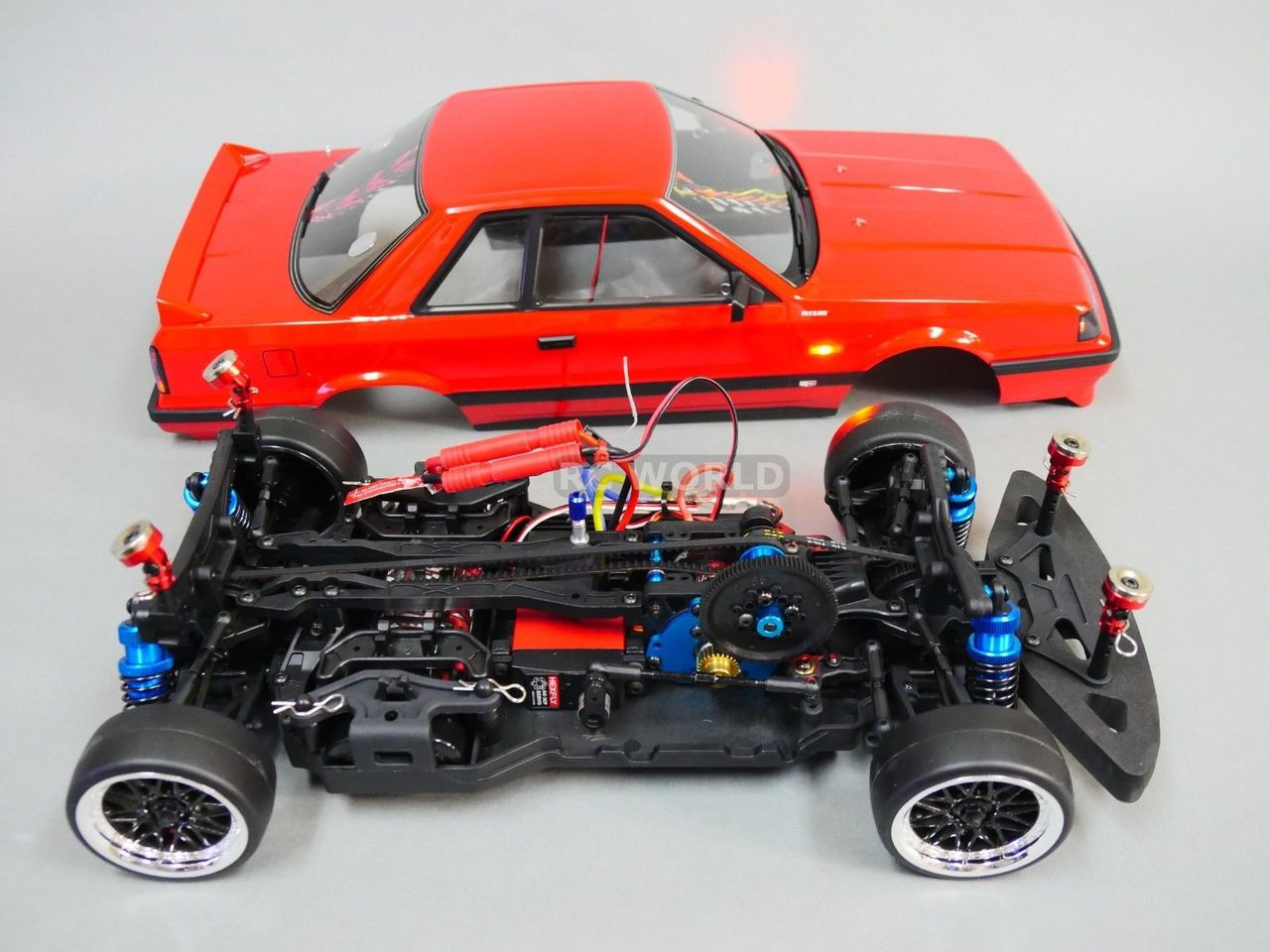 Custom RC 1/10 Drift LEXUS RCF AWD DRIFT Car RTR W/ LED Red