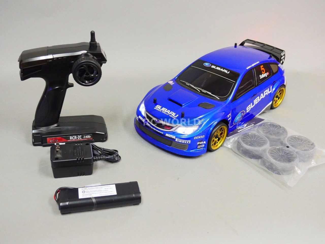 Official subaru rally team shop radio controlled car