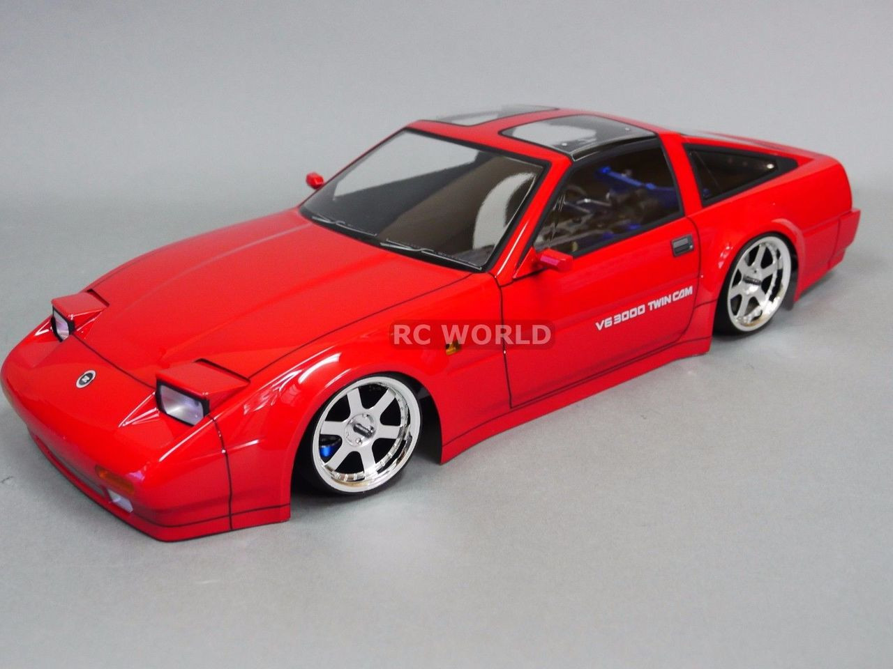 RC 1/10 DRIFT WHEELS Package 0 Degree 6 MM Offset 5 Spoke BLACK W