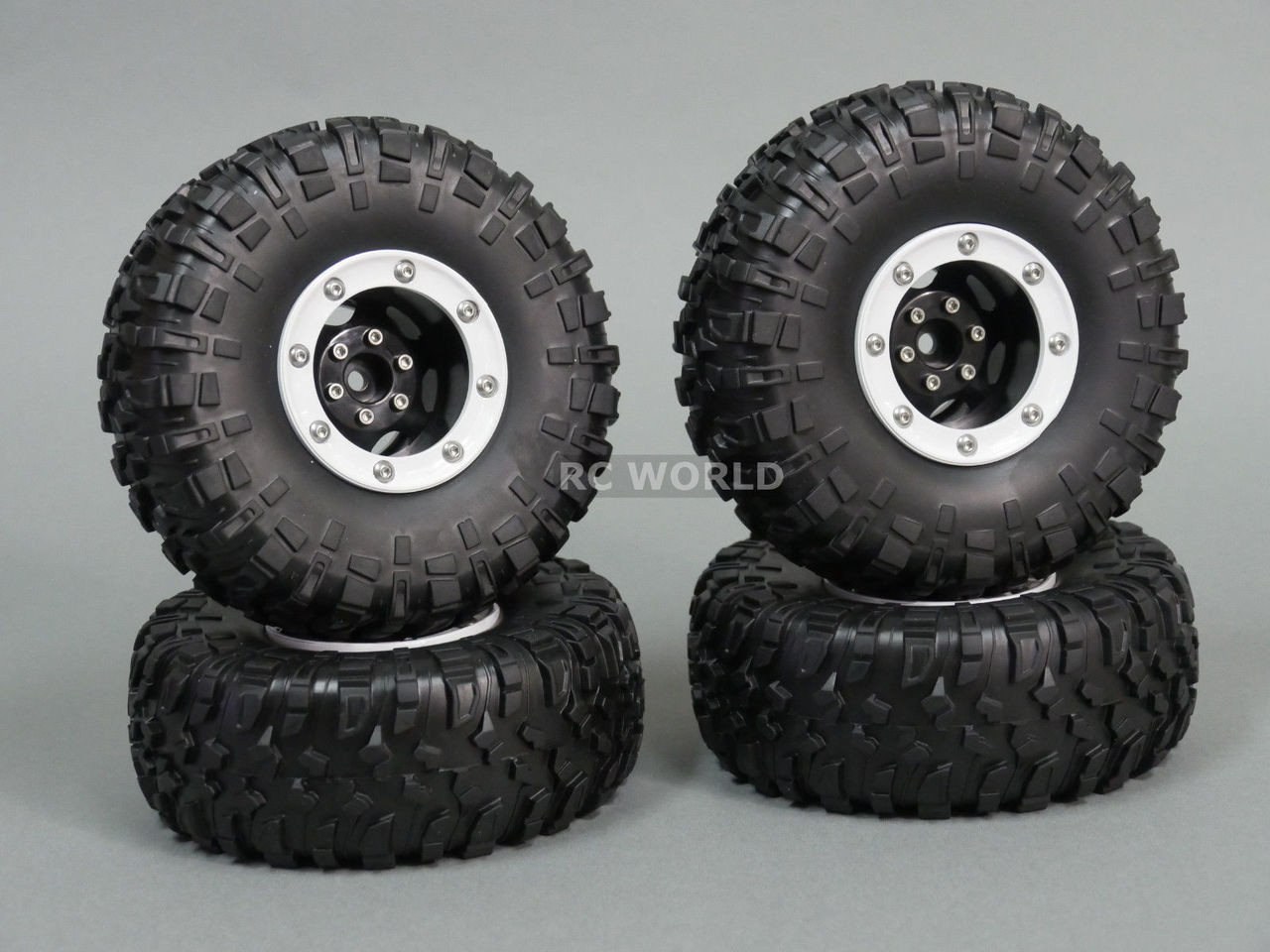 Axial 1.9 Black Rock CRC Wheels – 12mm Hex, 2 Stück Für RC-Cars