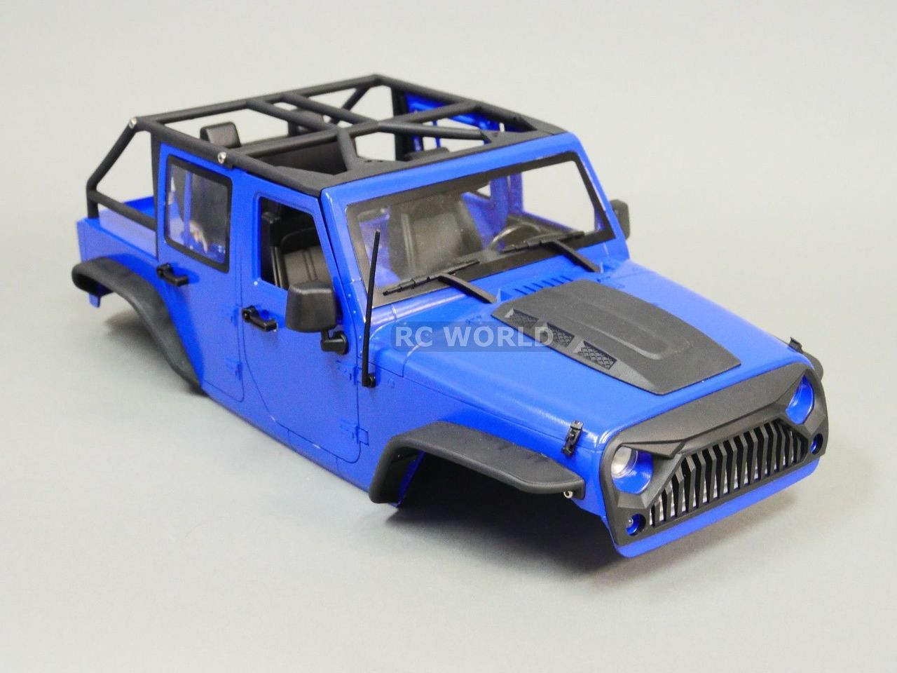 RC Scale Truck Body Shell 1/10 JEEP WRANGLER RUBICON Hard Body V3 ...