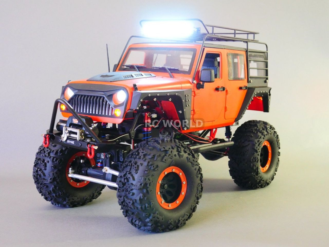 RC Scale Truck Body Shell 1/10 JEEP WRANGLER RUBICON Hard Body V2