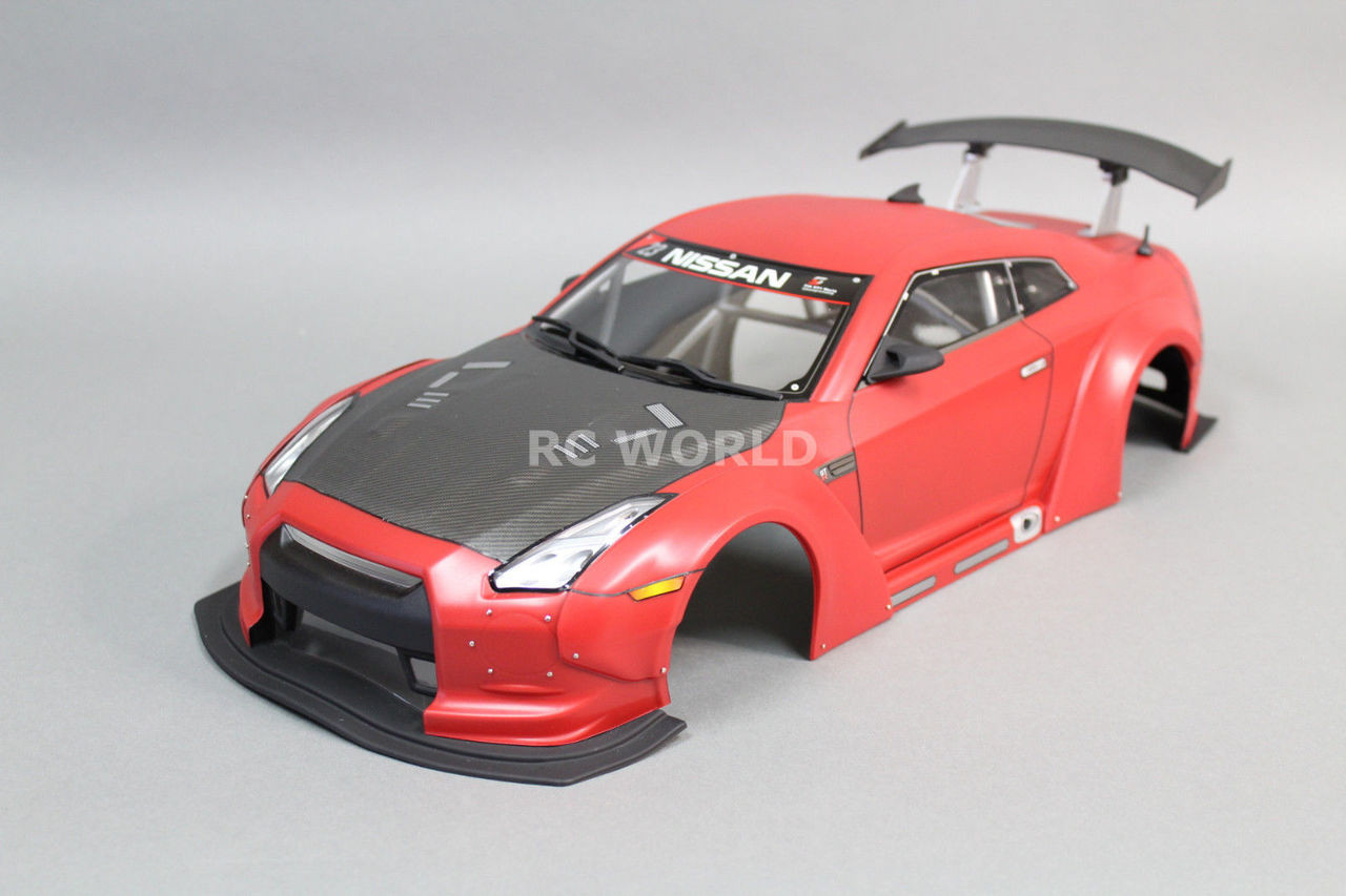 Rc 1/10 NISSAN GT-R Sumo Power Body Shell Rocket Bunny w/ Wide Kit