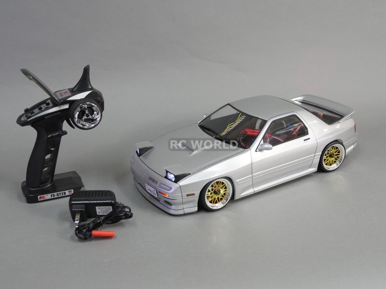 Custom 1/10 RC Drift MAZDA RX7 FC Pop Up Lights L.E.D Lights - RTR 