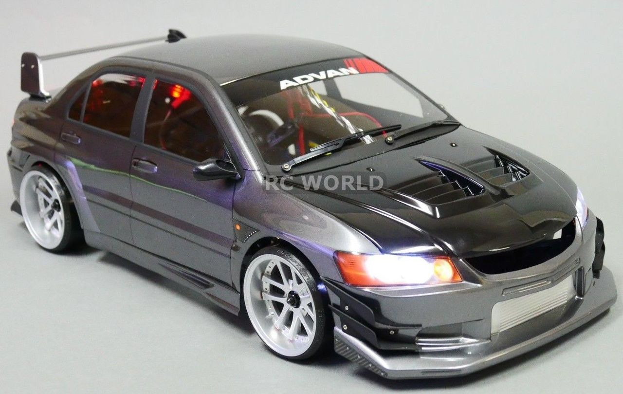 rc mitsubishi evo drift car